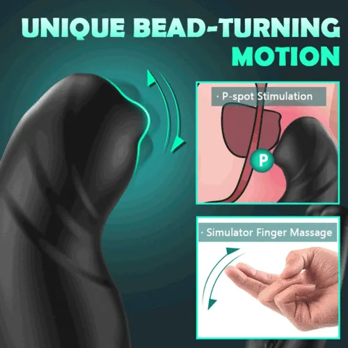Rainstorm Bead Massage P-spot 9 Vibrating Prostate Massager with Remote Control Anal Vibrator Adult Sex Toys