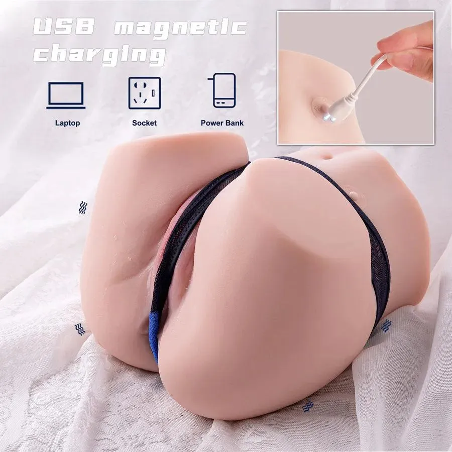 Realistic Dual Pleasure Vibrating Love Doll