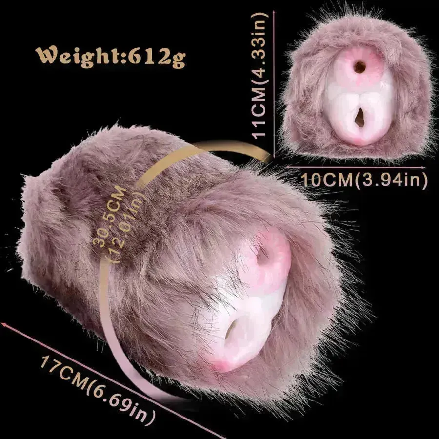 Realistic Plush Rabbit Fake Pussy