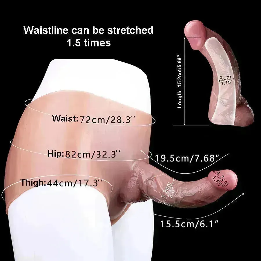 Realistic Silicone Hollow Dildo