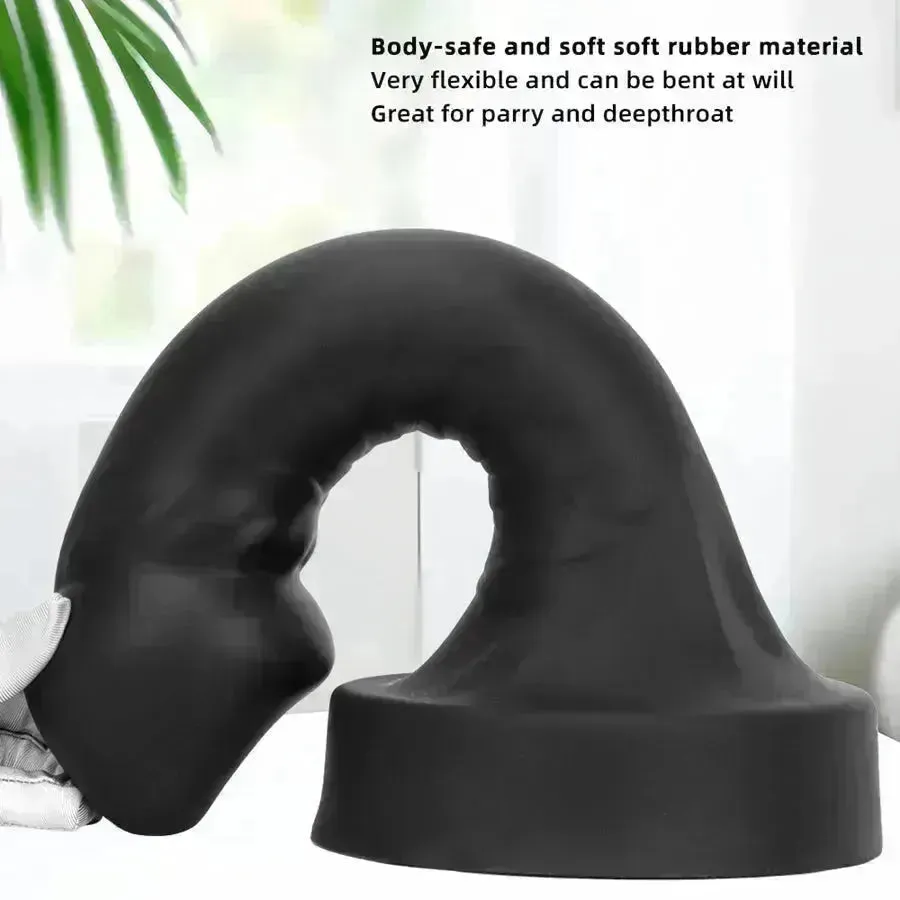 Realistic Silicone Huge Black Dildo