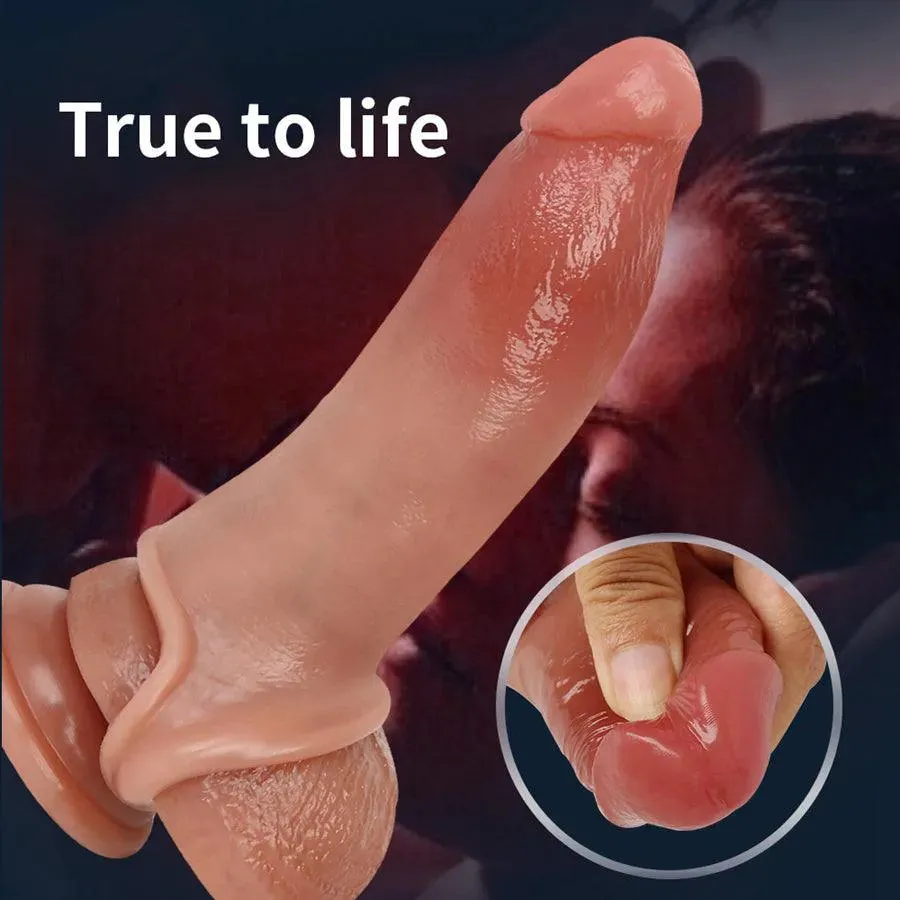 Realistic Silicone Penis Extender Sleeve