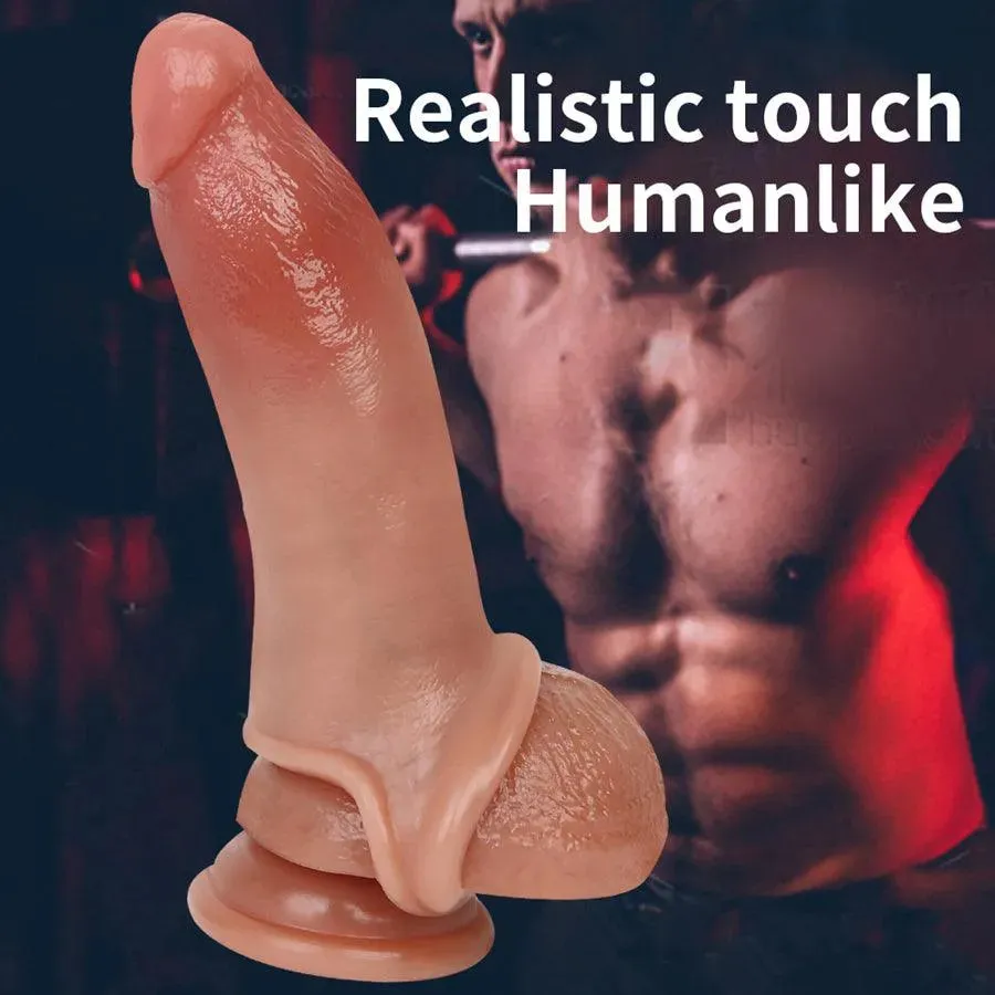 Realistic Silicone Penis Extender Sleeve