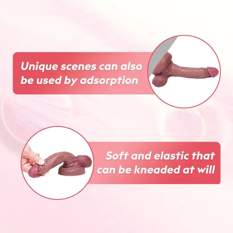 Realistic Suction Cup Silicone Dildo Sex Toy