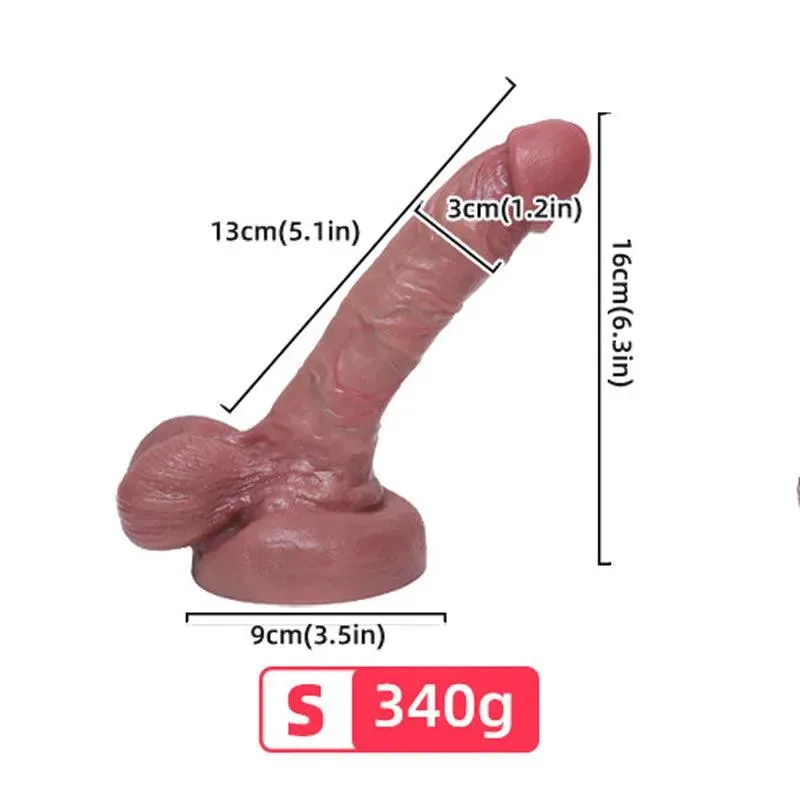 Realistic Suction Cup Silicone Dildo Sex Toy