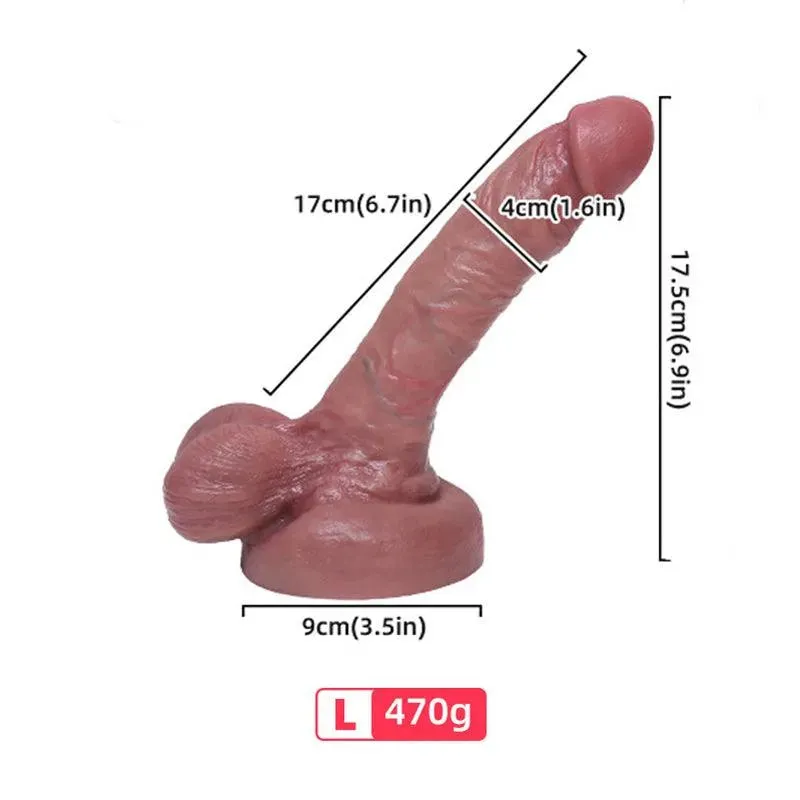 Realistic Suction Cup Silicone Dildo Sex Toy