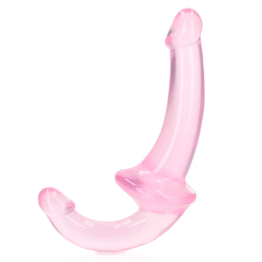 RealRock Crystal Clear 6" Jelly Strapless Strap-On