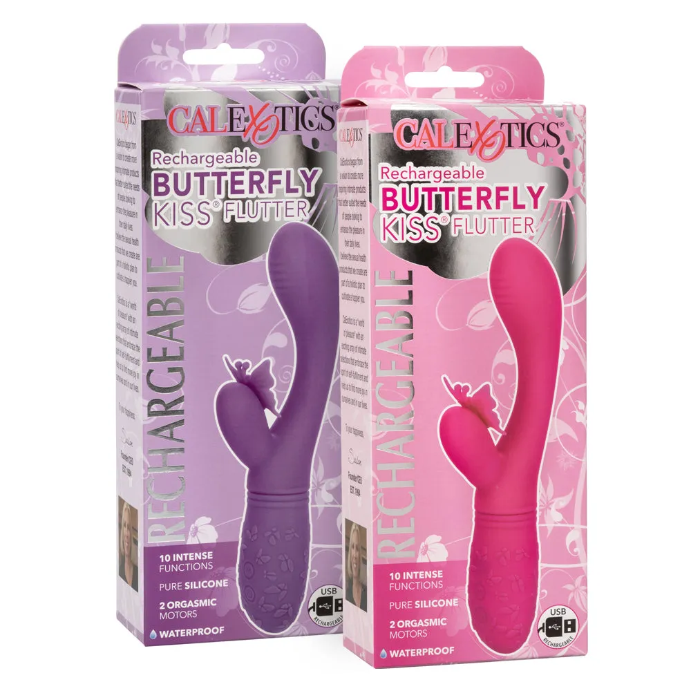Rechargeable Butterfly Kiss Flutter Rabbit Vibrator