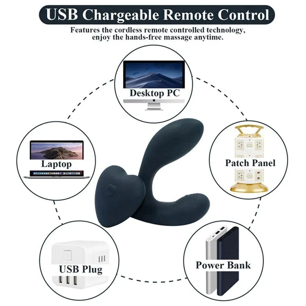 Remote Control Anal Plug Vibrator for Men