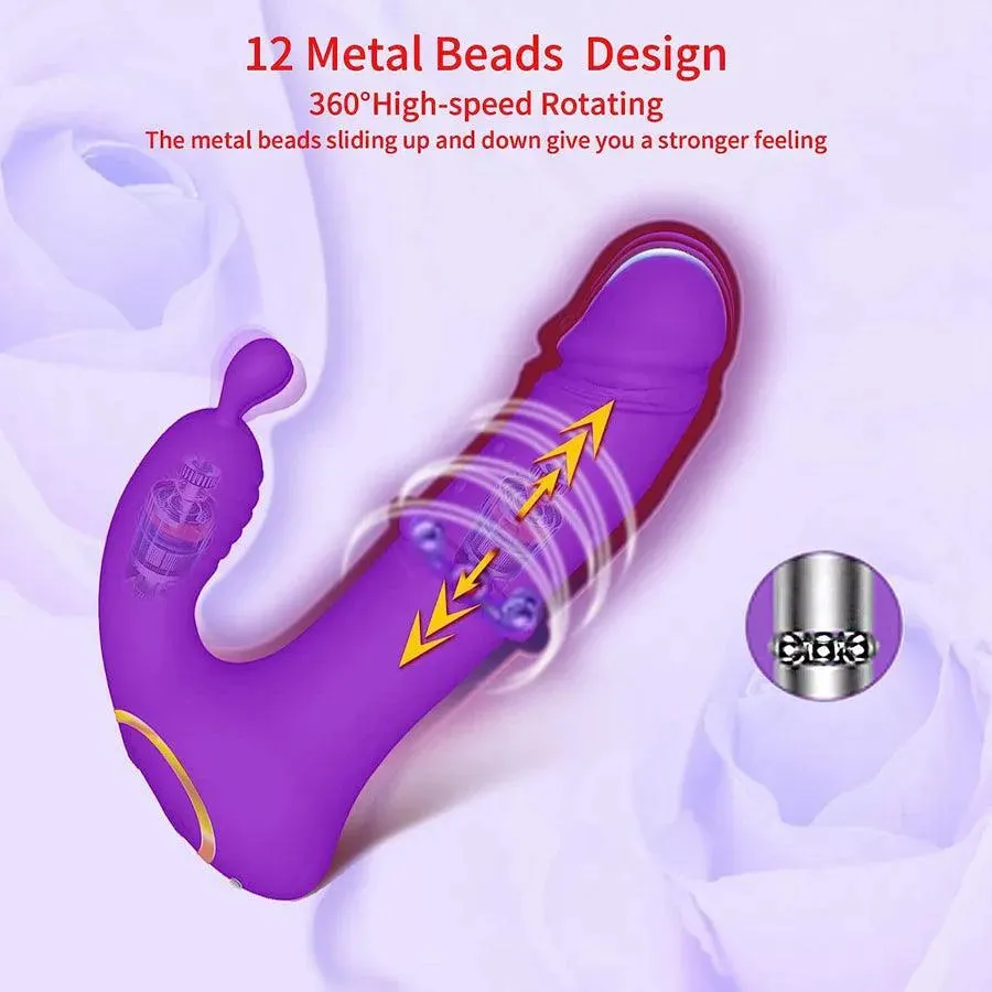 Remote Control Beads Massage Rabbit Vibrator