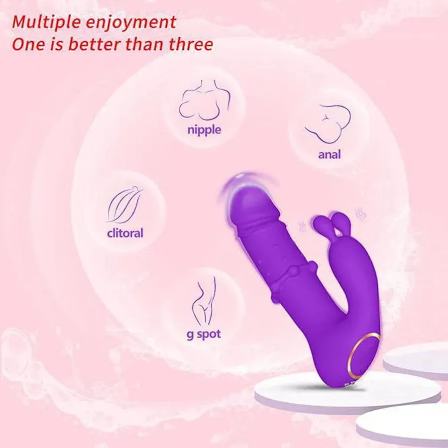 Remote Control Beads Massage Rabbit Vibrator