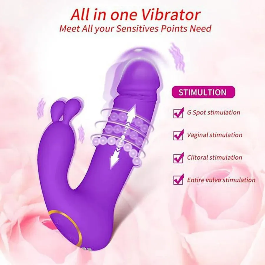 Remote Control Beads Massage Rabbit Vibrator