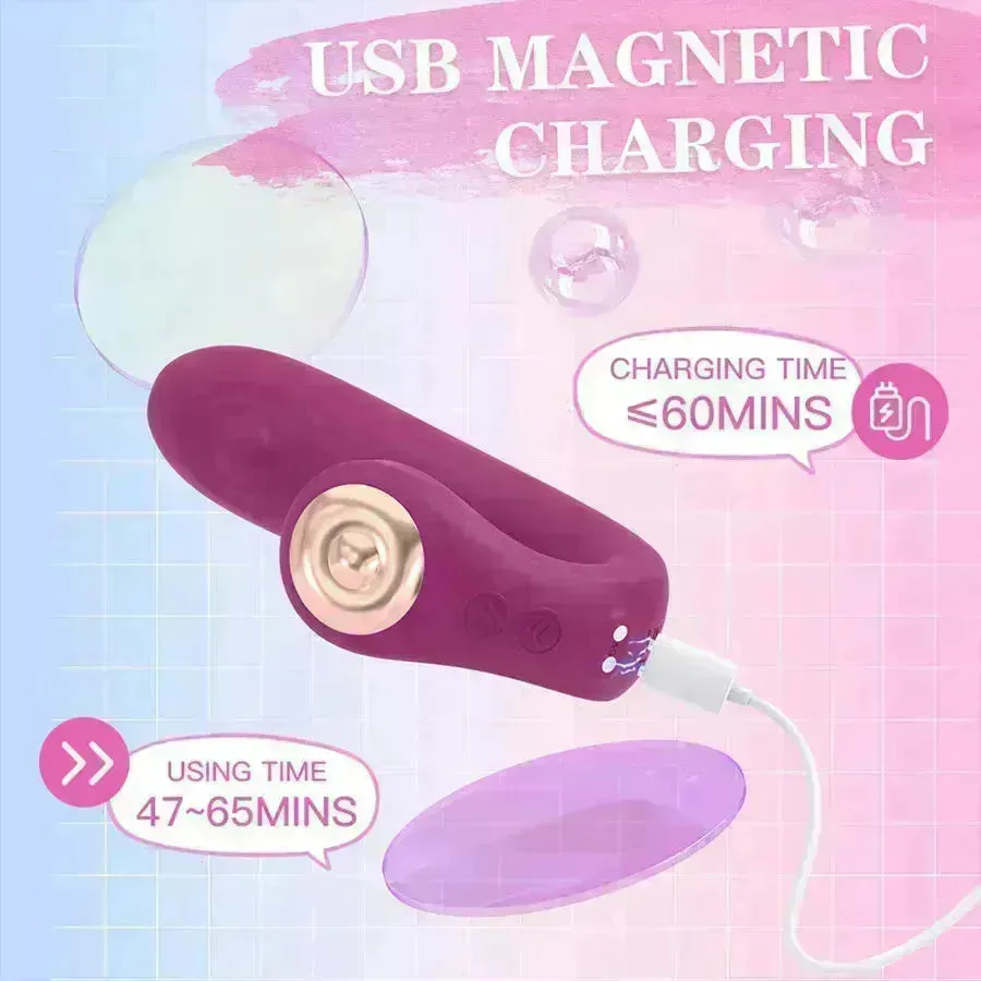 Remote Control Dual Pleasure Wearable Vibrator