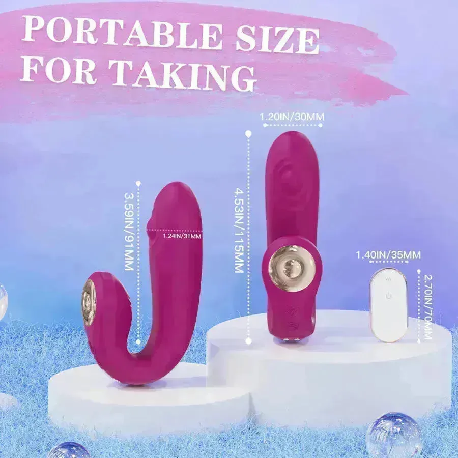 Remote Control Dual Pleasure Wearable Vibrator