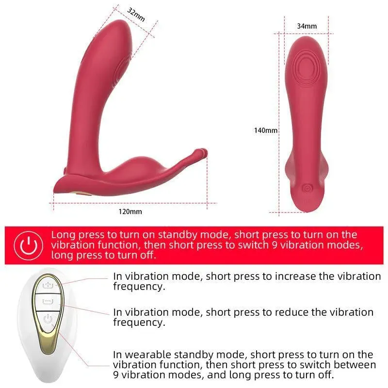 Remote Control Flap Vibrating Underwear Sex Toy