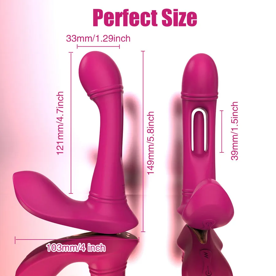 Remote Control Flapping Wearable Vibrator