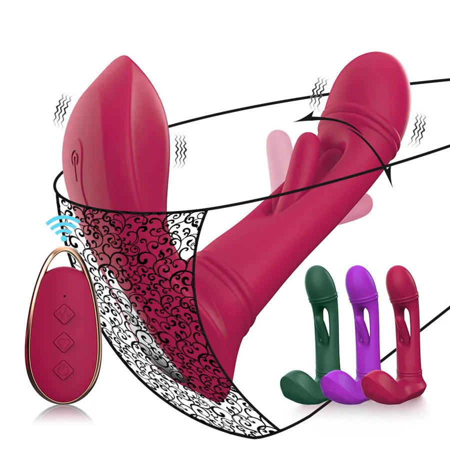 Remote Control Flapping Wearable Vibrator