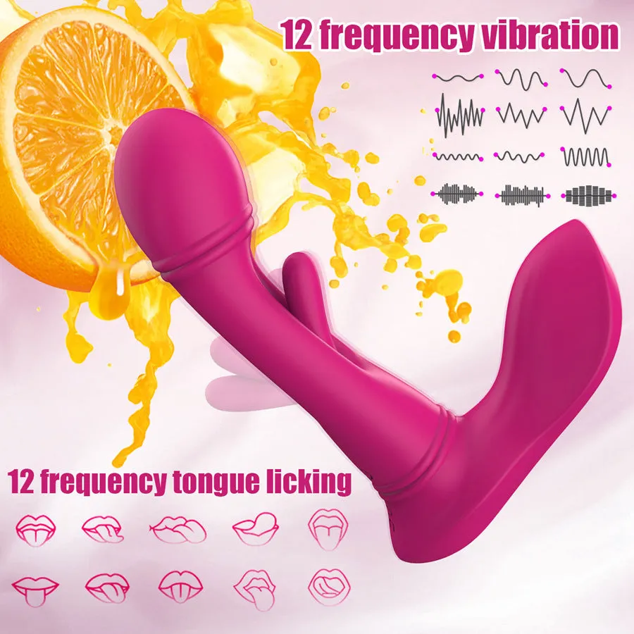 Remote Control Flapping Wearable Vibrator