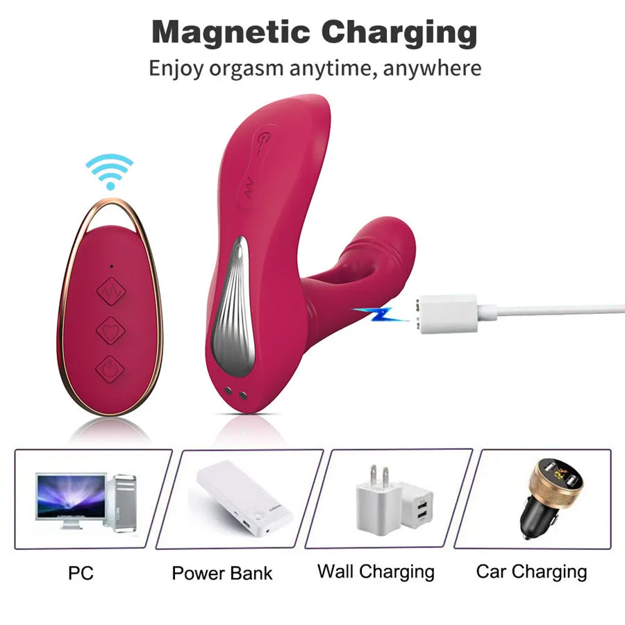 Remote Control Flapping Wearable Vibrator