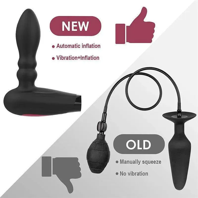 Remote Control Inflatable gay prostate vibrator