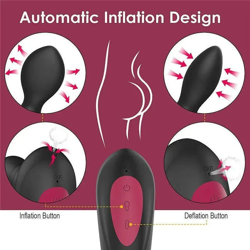 Remote Control Inflatable gay prostate vibrator
