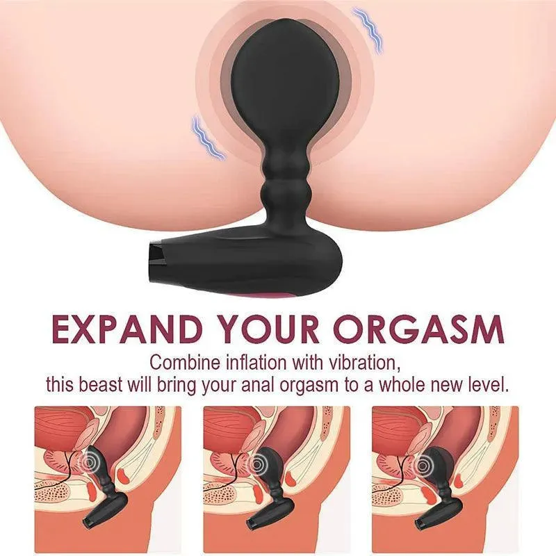 Remote Control Inflatable gay prostate vibrator
