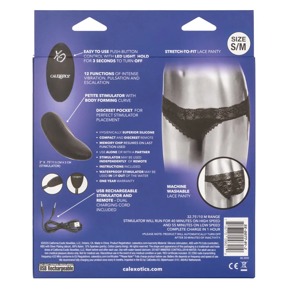 Remote Control Lace Panty Vibrator Set