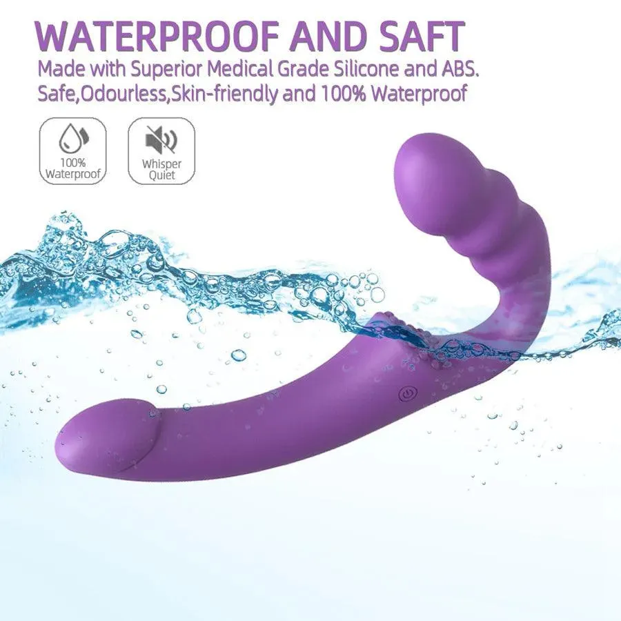 Remote Control Lesbian Harness Strap On Vibrator