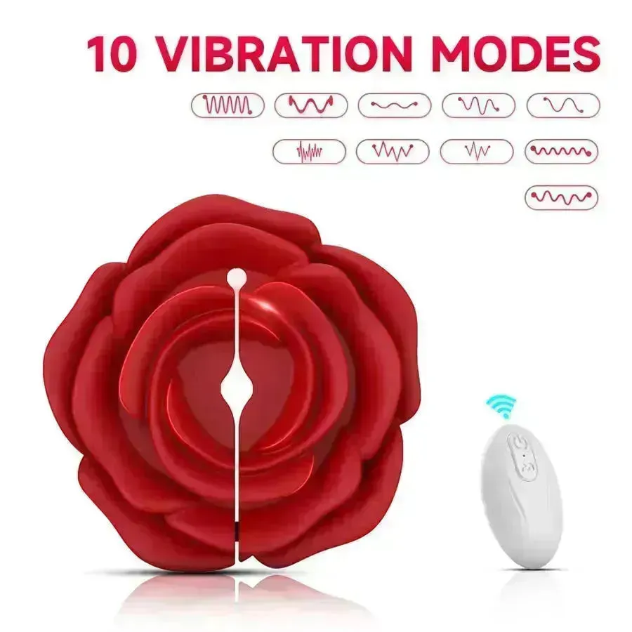 Remote Control Rose Nipple Vibrator