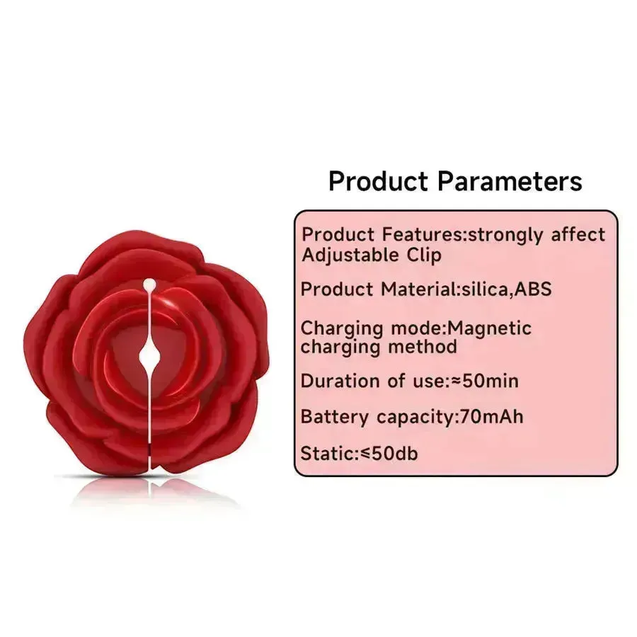 Remote Control Rose Nipple Vibrator