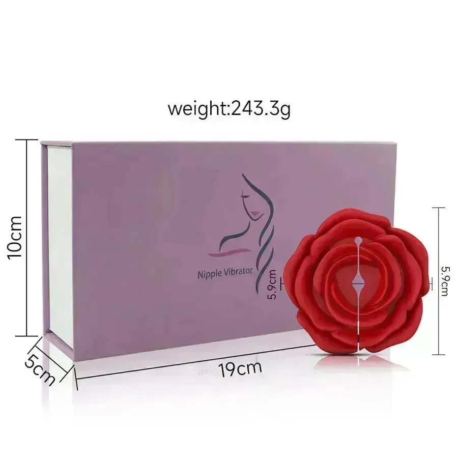 Remote Control Rose Nipple Vibrator