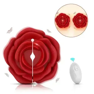 Remote Control Rose Nipple Vibrator