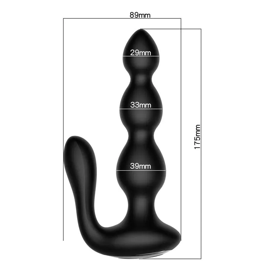 Remote Control Silicone Butt Plug Vibrator for Anal Sex