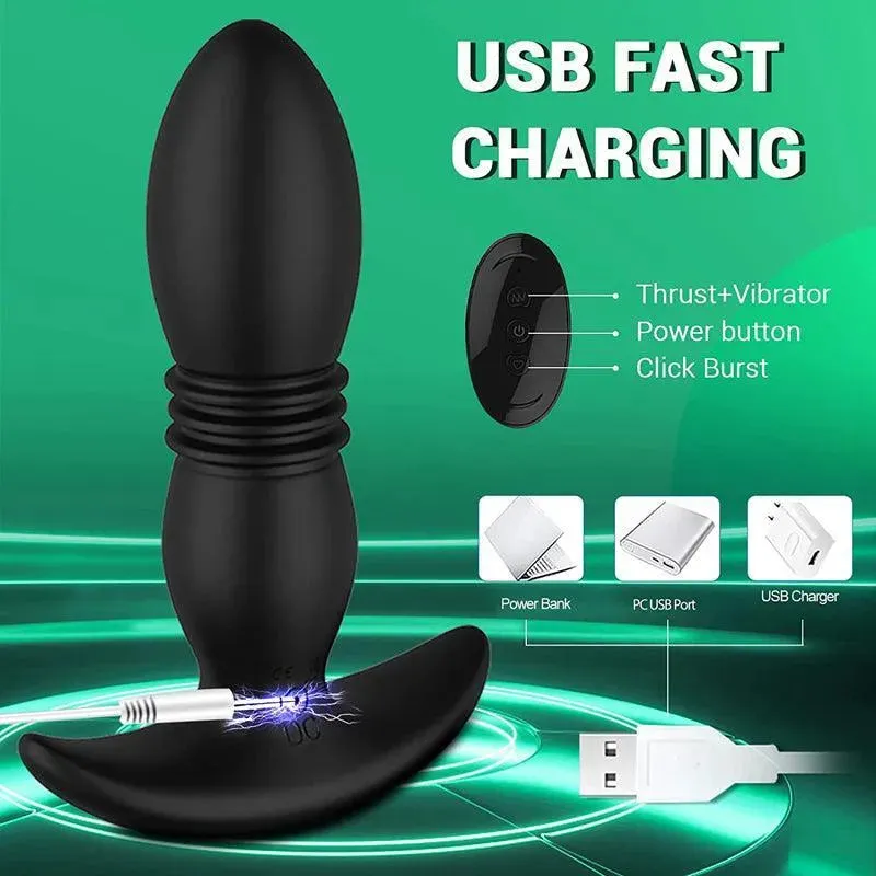Remote Control Thrusting Anal Sex Toy