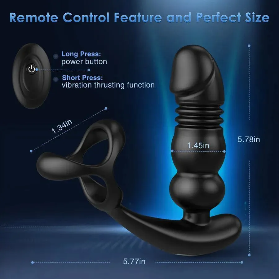 Remote Control Thrusting Anal Vibrator