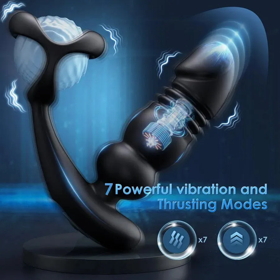 Remote Control Thrusting Anal Vibrator