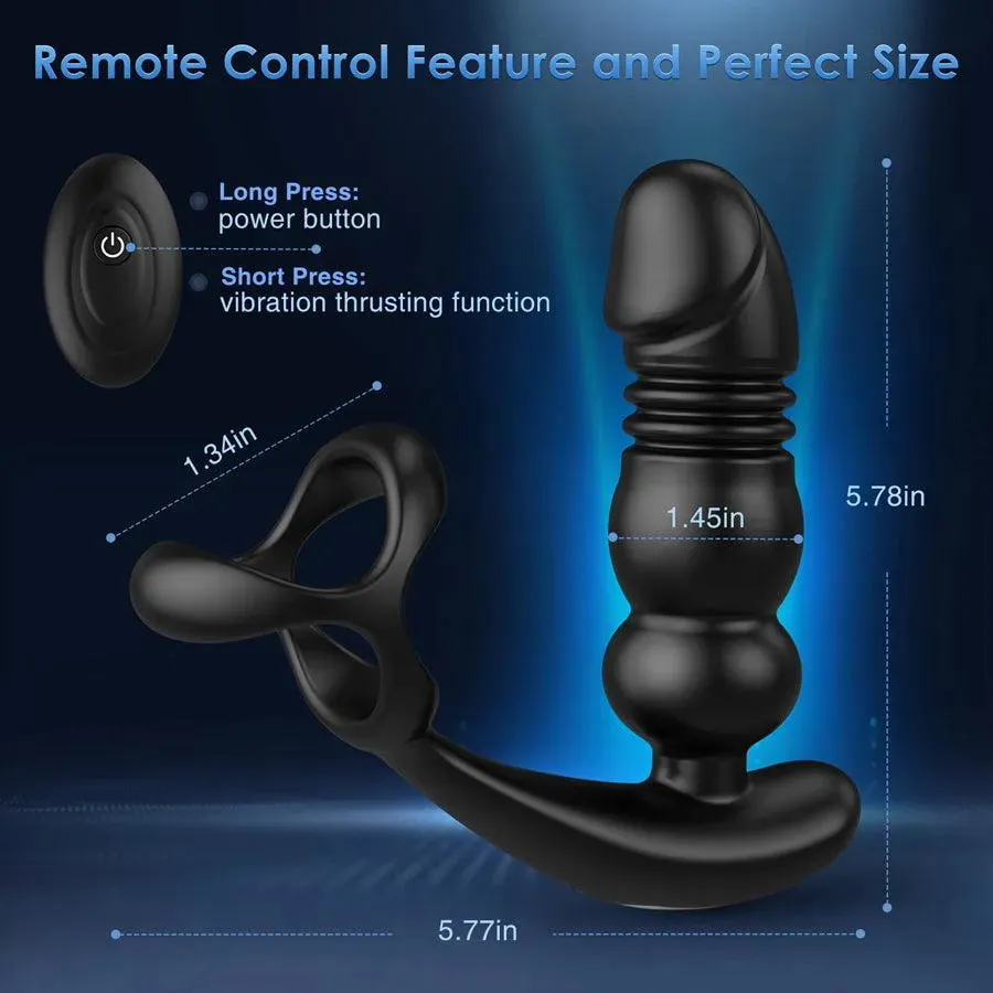 Remote Control Thrusting Anal Vibrator
