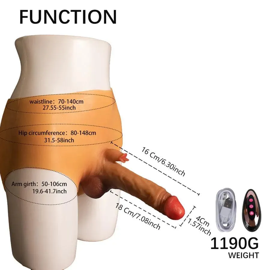 Remote Control Thrusting Strapon Dildo