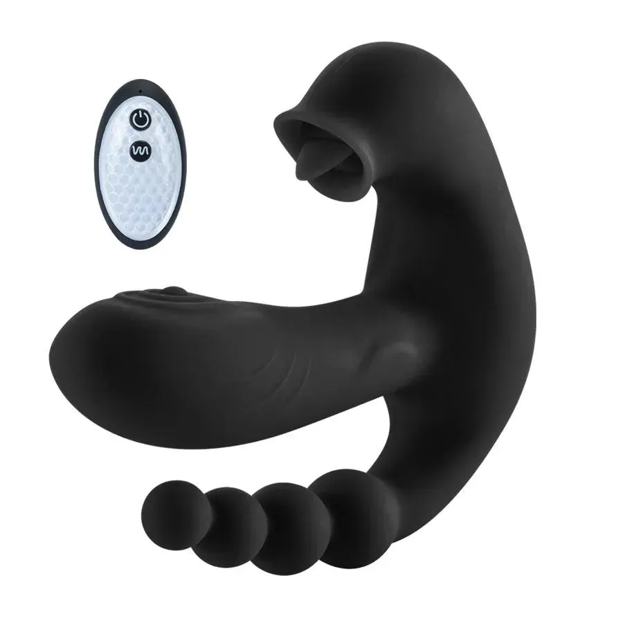 Remote Control Triple Flapping Wearable Vibrator