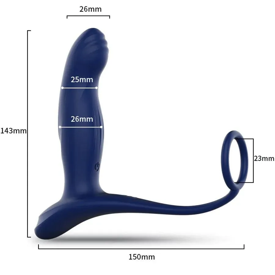 Remote Control Vibrating Anal Dildo