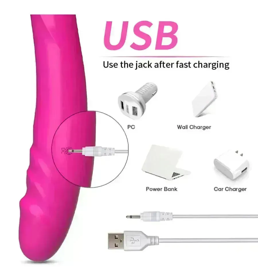 Remote Control Vibrating Double Dildo