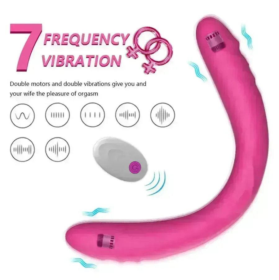 Remote Control Vibrating Double Dildo