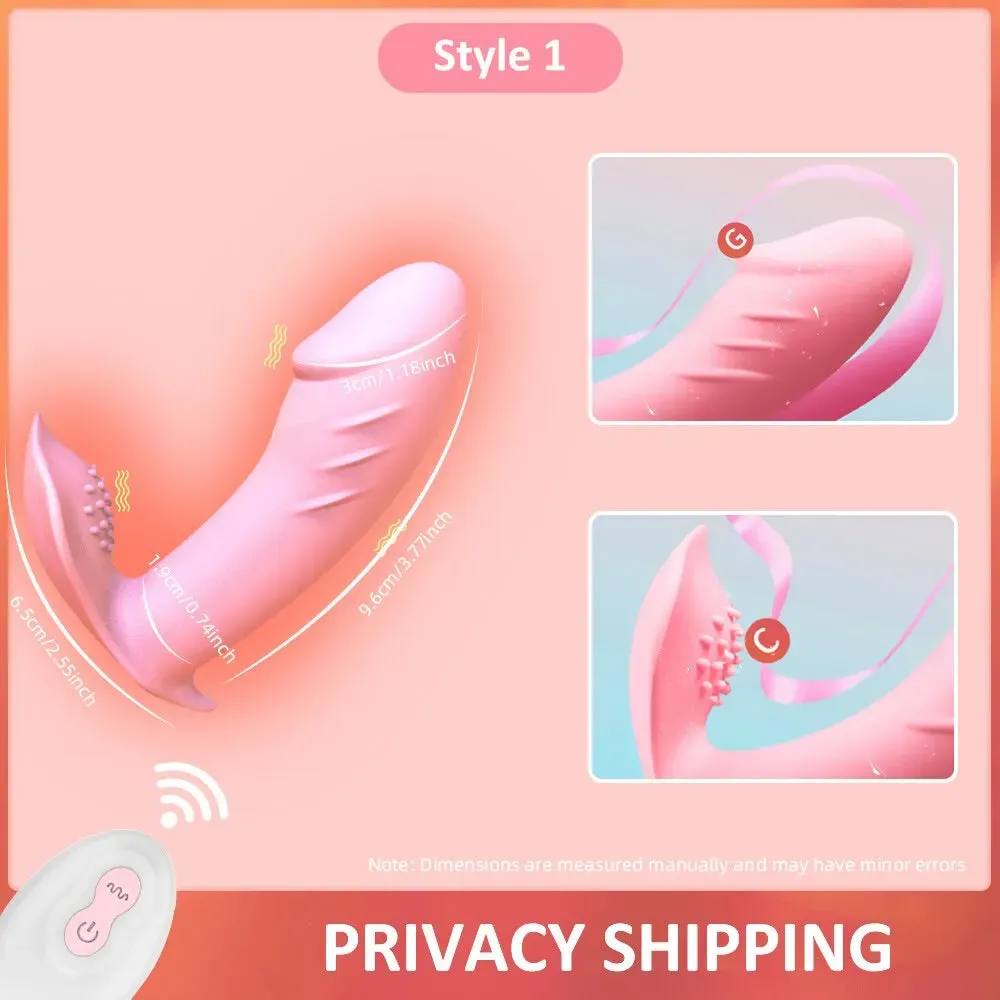 Remote Dildo Vibrator Panties: Clitoris Stimulator & Vagina Massager Singles & Couples