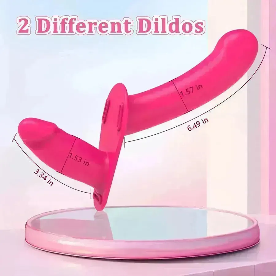 Remote Wearable Lesbian Strap On Vibrator