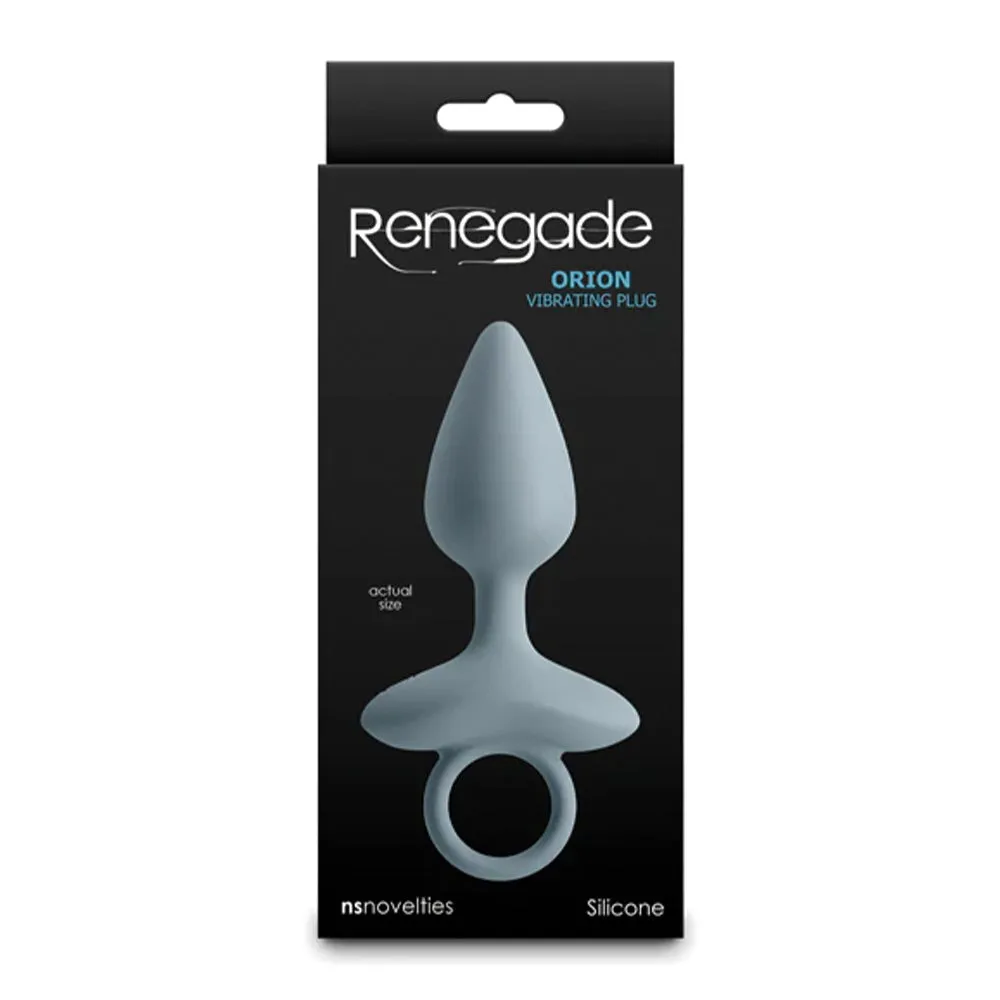 Renegade Orion Vibrating Silicone Butt Plug With Pull Ring