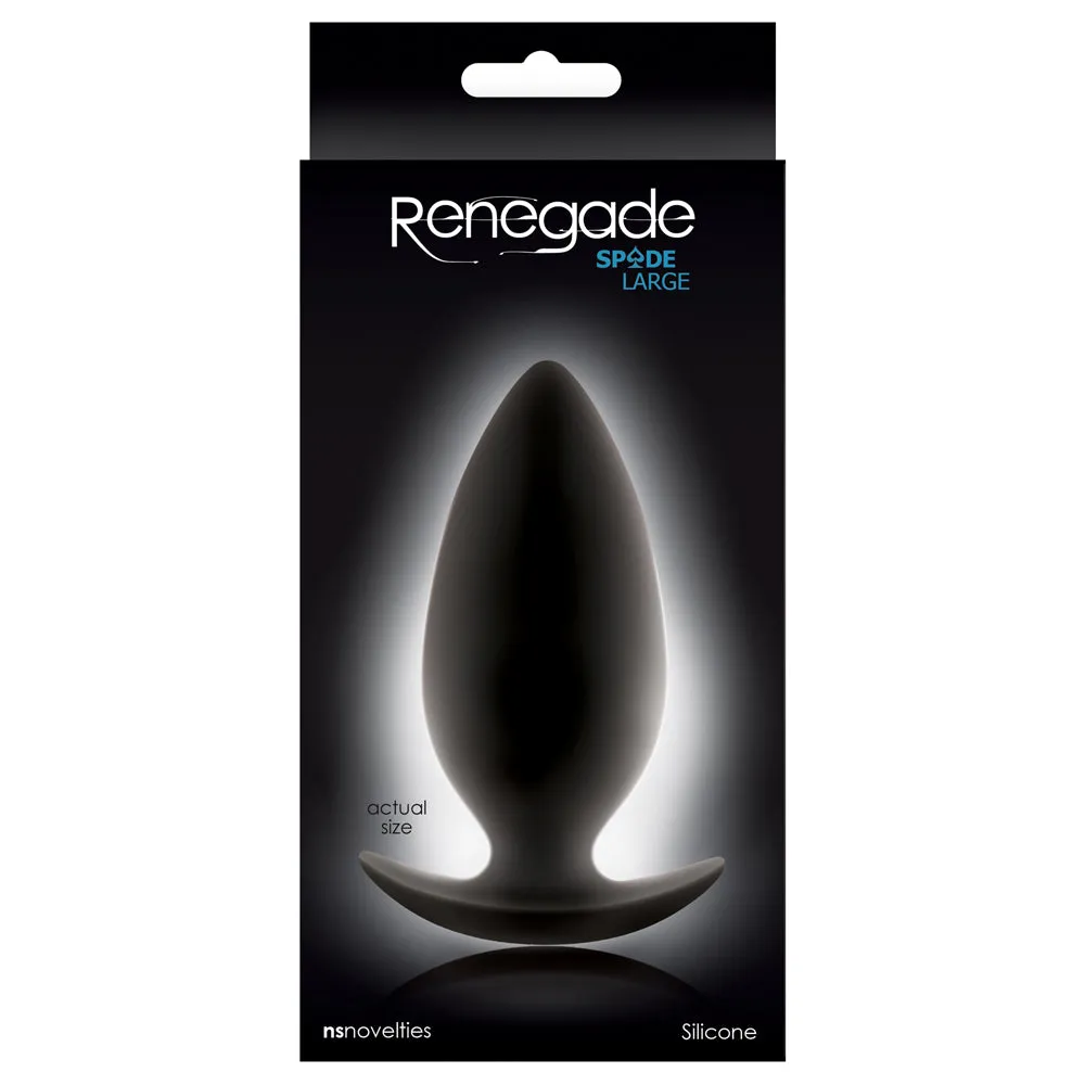 Renegade Spade Silicone Butt Plug - Large