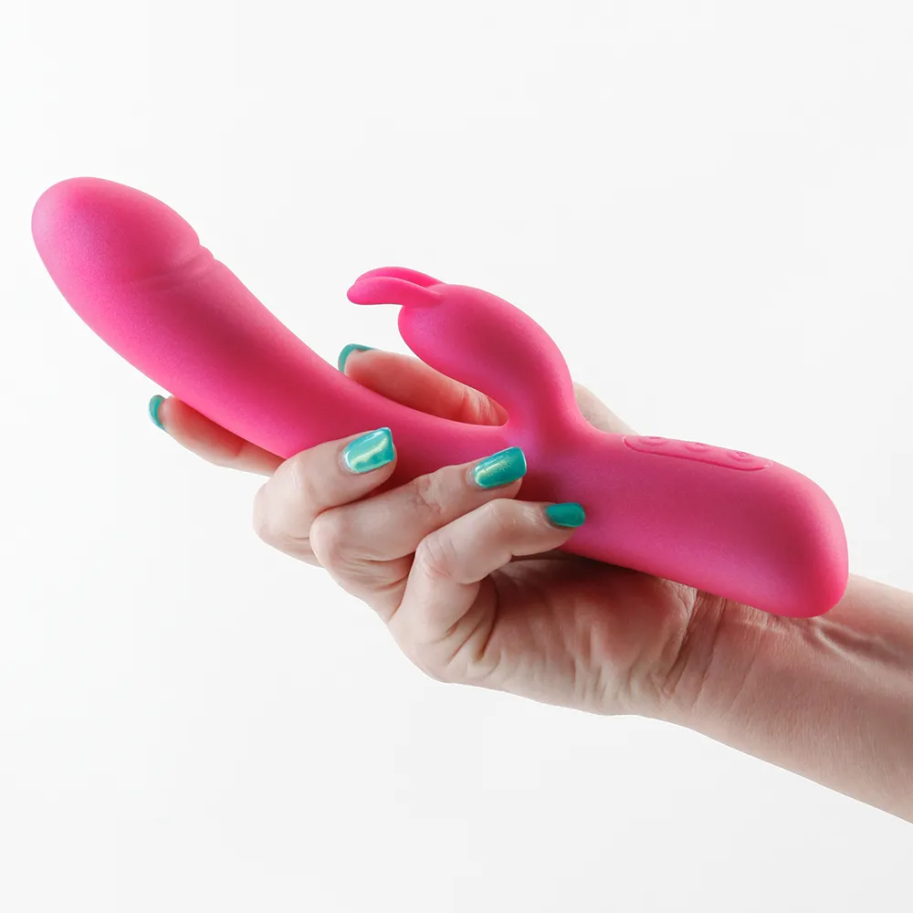 Royals Divine Warming Metallic Silicone Rabbit Vibrator