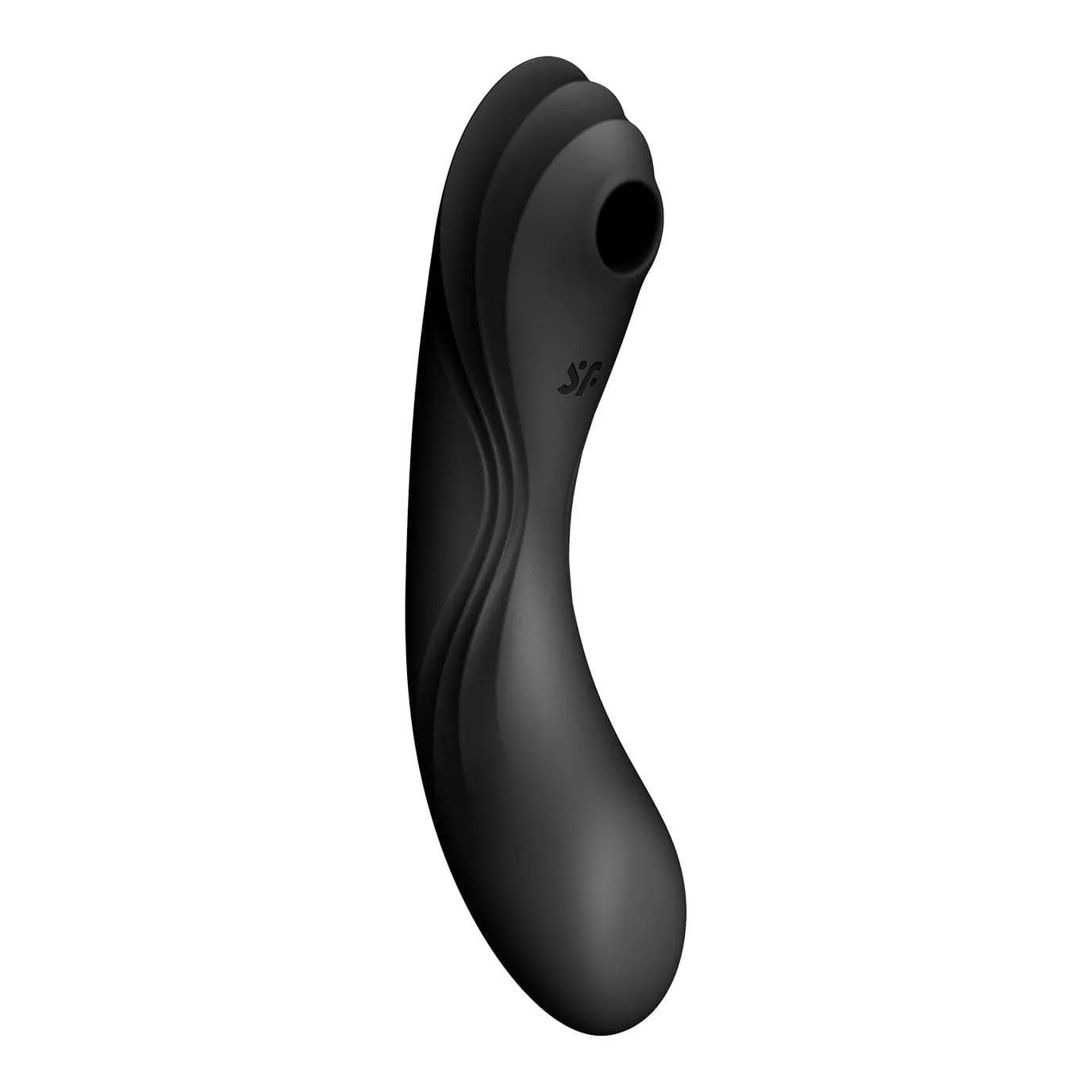 Satisfyer - Curvy Trinity 4 Insertable G-Spot Clitoral Air Stimulator Vibrator (Black)