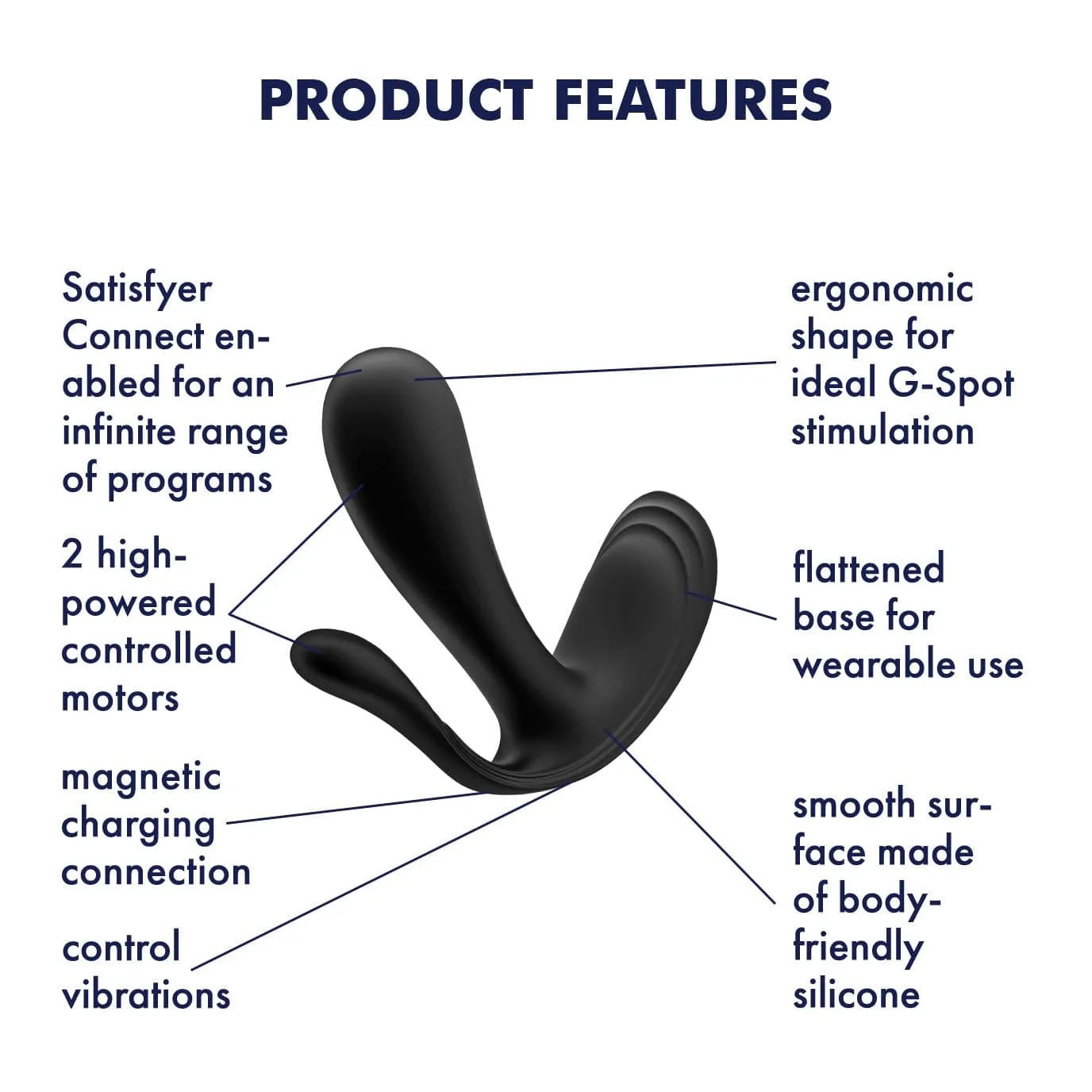 Satisfyer - Top Secret  App-Controlled Wearable Dual Vibrator
