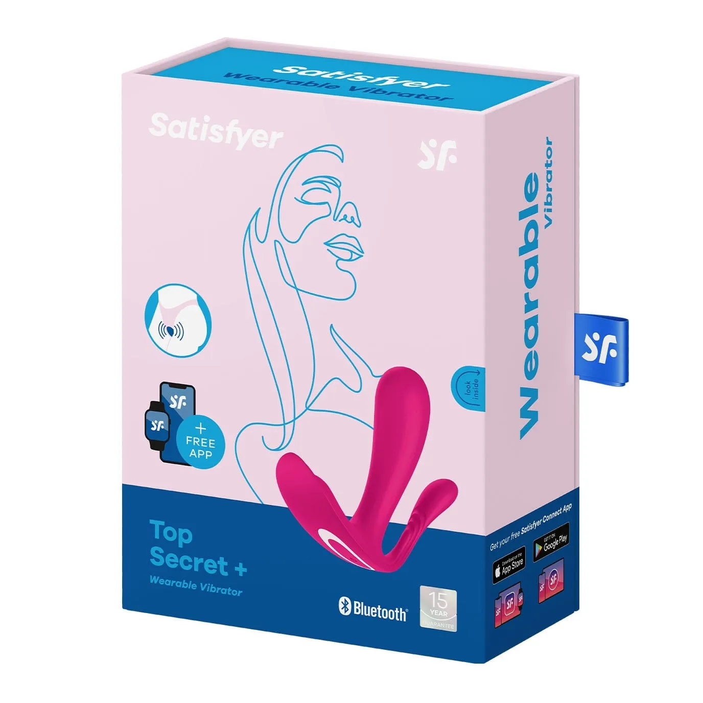 Satisfyer - Top Secret  App-Controlled Wearable Dual Vibrator